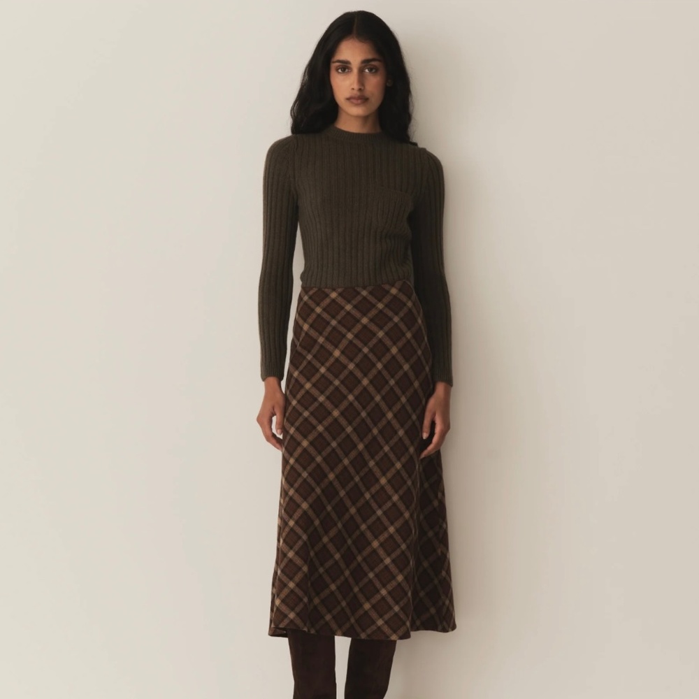 Doen Elowen Skirt in Cornwall Plaid
